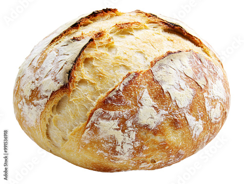 a loaf of bread with a white background