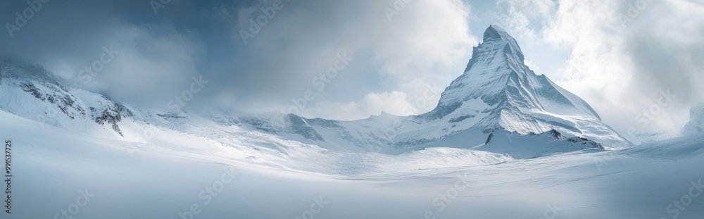 Majestic Matterhorn Peak in the Swiss Alps Majestic Matterhorn Peak in the Swiss Alps