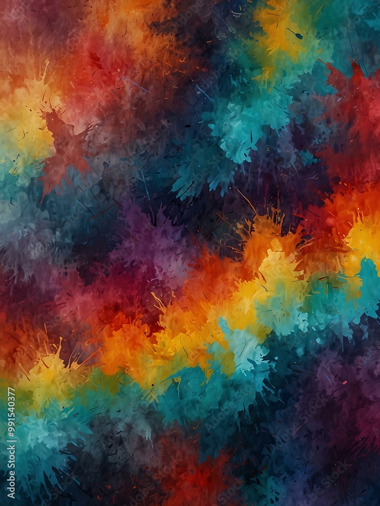 Abstract multicolor painting with a grunge texture. Abstract multicolor painting with a grunge texture.