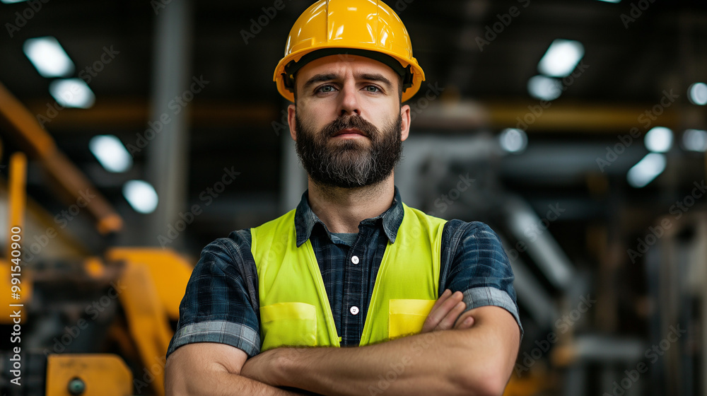 Confident Industrial Worker in Safety Gear Standing in Factory
Confident Industrial Worker in Safety Gear Standing in Factory