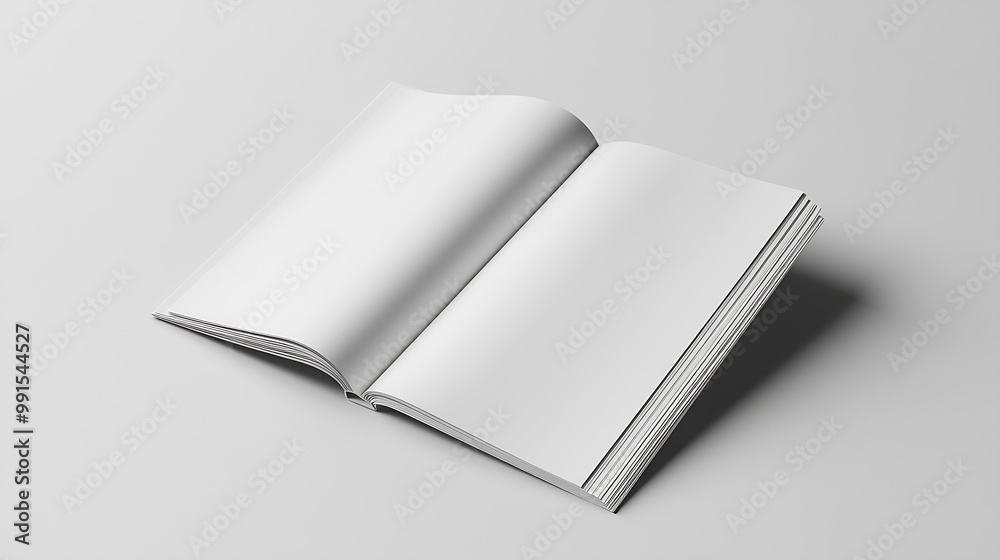 3D Brochure blank white template for mock Up and presentation design : Generative AI 3D Brochure blank white template for mock Up and presentation design : Generative AI