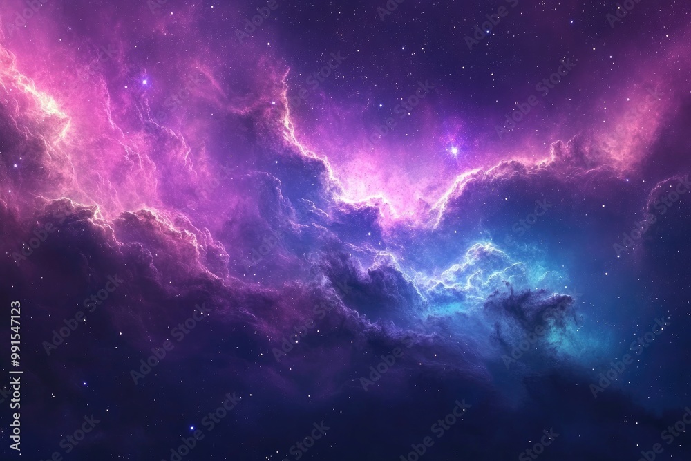Galactic nebula texture with swirling clouds of cosmic dust and vibrant hues of purple, blue, and pink Galactic nebula texture with swirling clouds of cosmic dust and vibrant hues of purple, blue, and pink