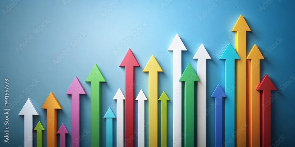 Arrows symbolizing progress and growth , progress, growth, success, achievement, improvement, development Arrows symbolizing progress and growth , progress, growth, success, achievement, improvement, development