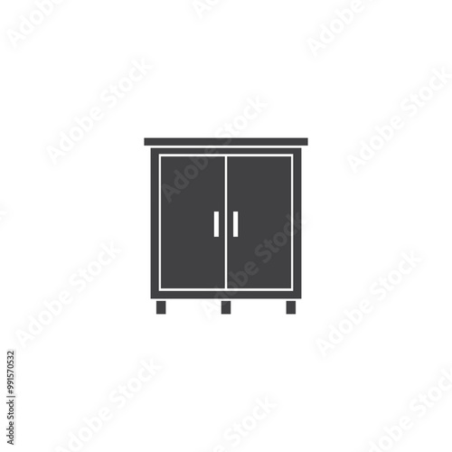 wardrobe icon vector illustration template design