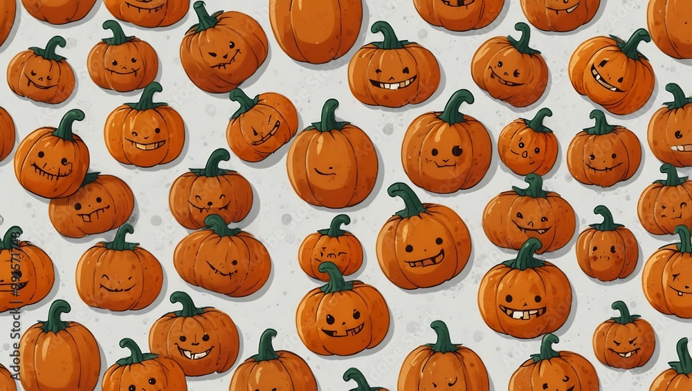 Cartoon pumpkin vector illustration on white. Cartoon pumpkin vector illustration on white.