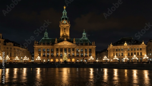 Christmas at the Opera Square in Frankfurt.