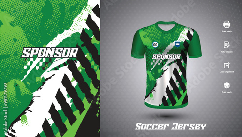 Soccer jersey design for sublimation or sports t-shirt design for cricket
