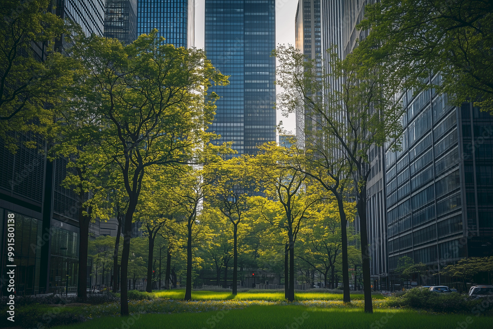 Obraz premium Unusual Urban-Nature Juxtapositions