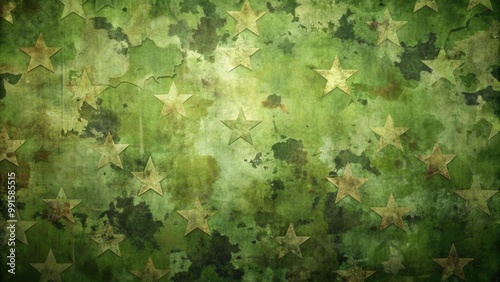 Deteriorated military grunge background with distressed old green texture for backdrop