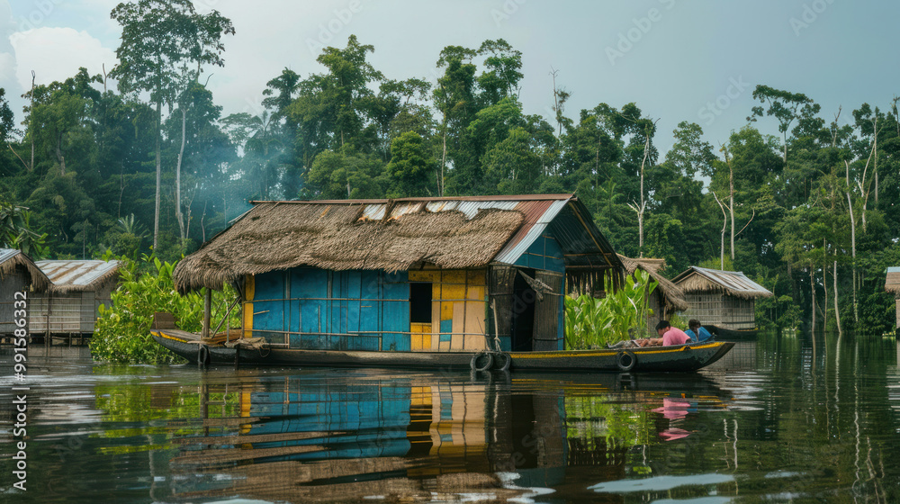 A healthcare network in rural areas where floating clinics drift along rivers, stopping at villages to offer care and wellness to every child A healthcare network in rural areas where floating clinics drift along rivers, stopping at villages to offer care and wellness to every child