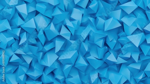 Abstract Blue Geometric Pattern Background