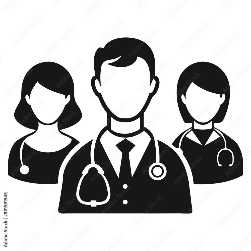 doctor icon silhouette vector design white background.eps doctor icon silhouette vector design white background.eps