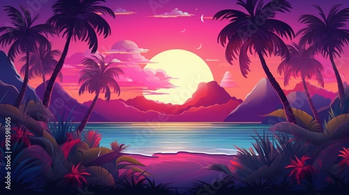 Vector background illustration modern design Premium