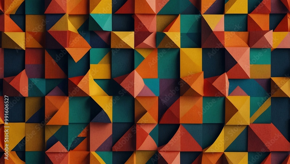 Colorful geometric shapes. Colorful geometric shapes.
