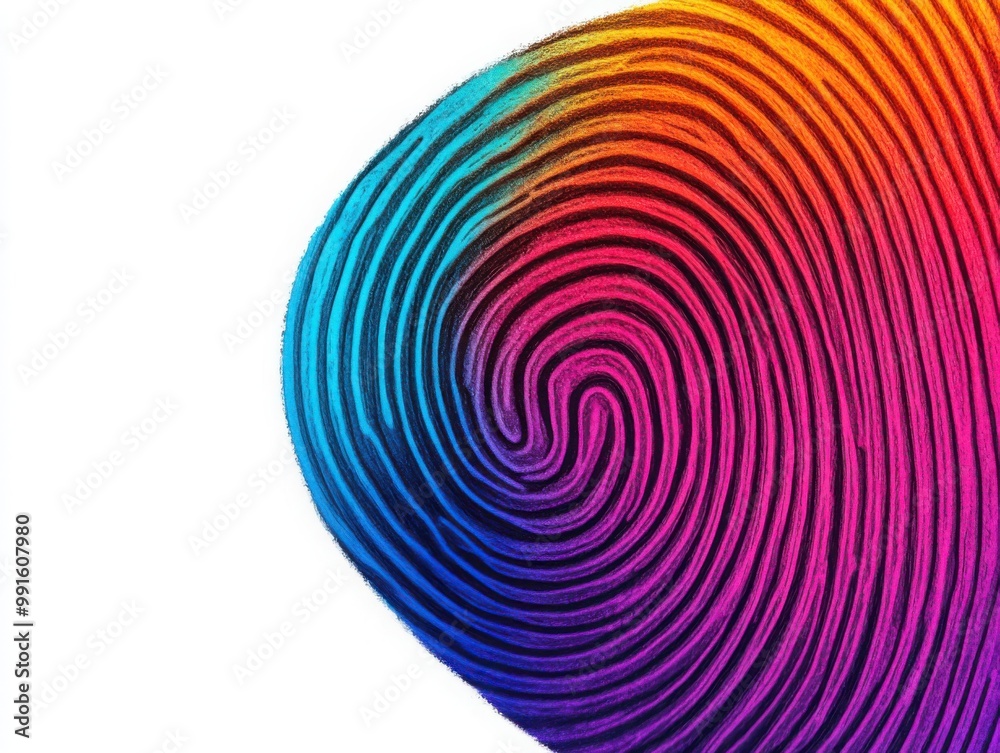 Vibrant Digital Fingerprint Pattern Design Vibrant Digital Fingerprint Pattern Design