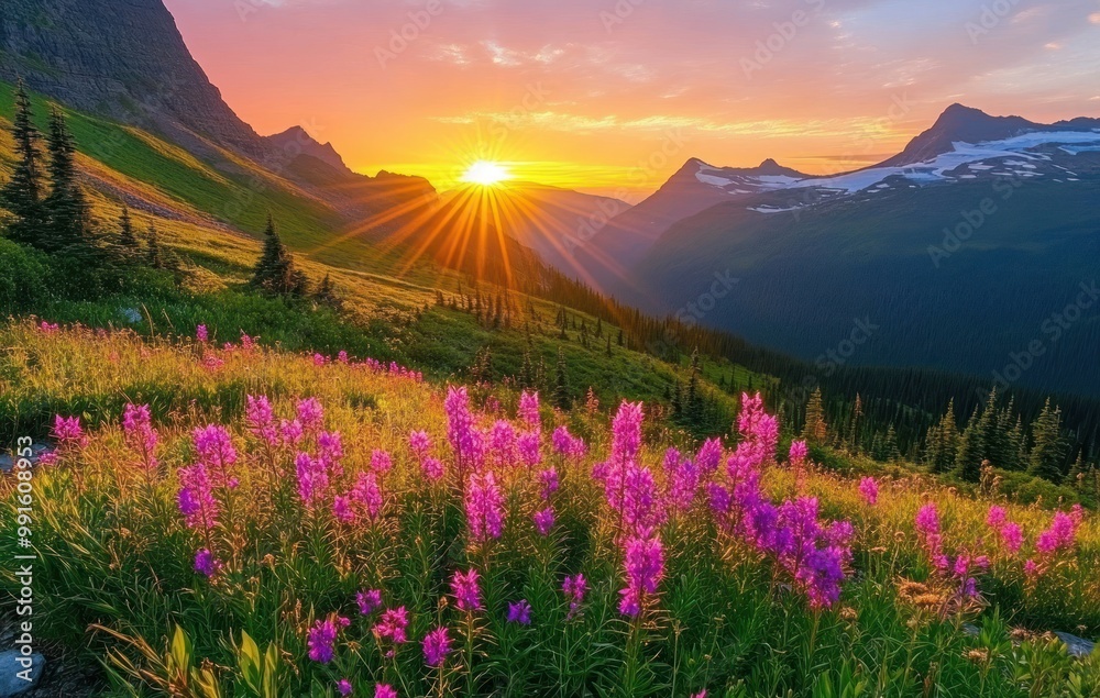 Mountain Sunrise Landscape Mountain Sunrise Landscape