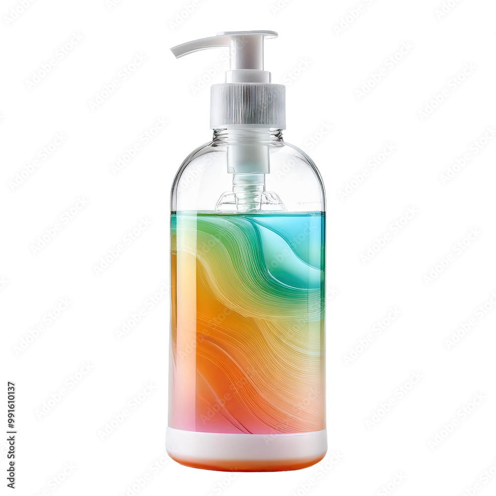 Rainbow soap pump bottle Rainbow soap pump bottle