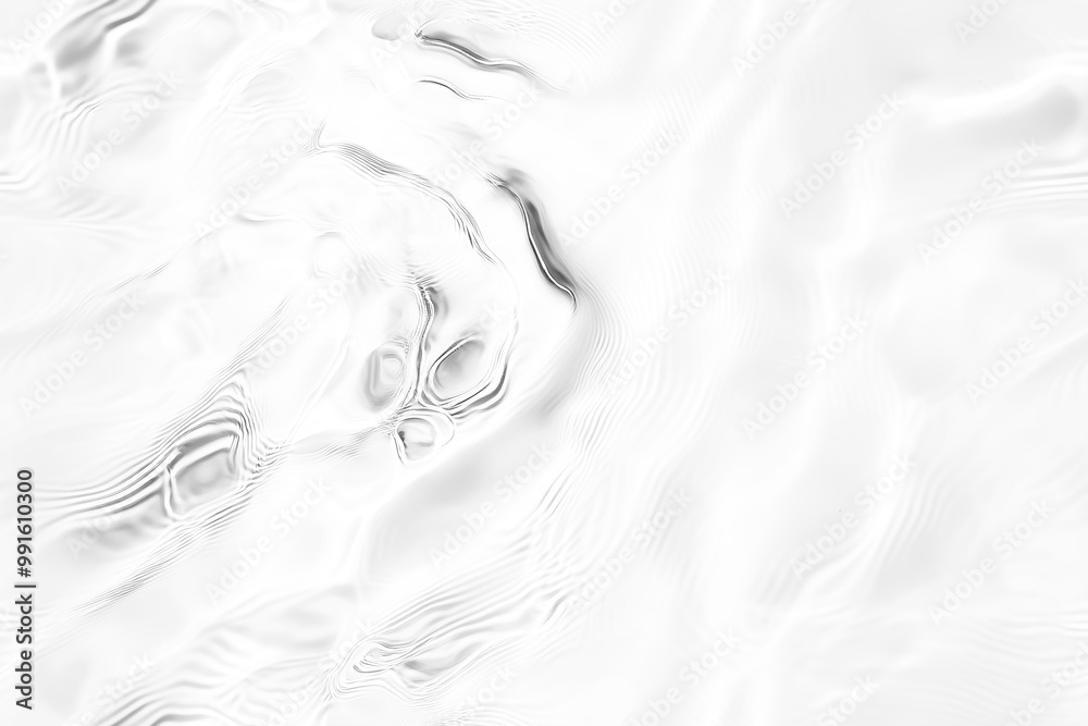 Obraz premium A smooth, flowing surface resembling water, characterized by gentle curves and varying shades of gray, creating a calming and abstract visual effect