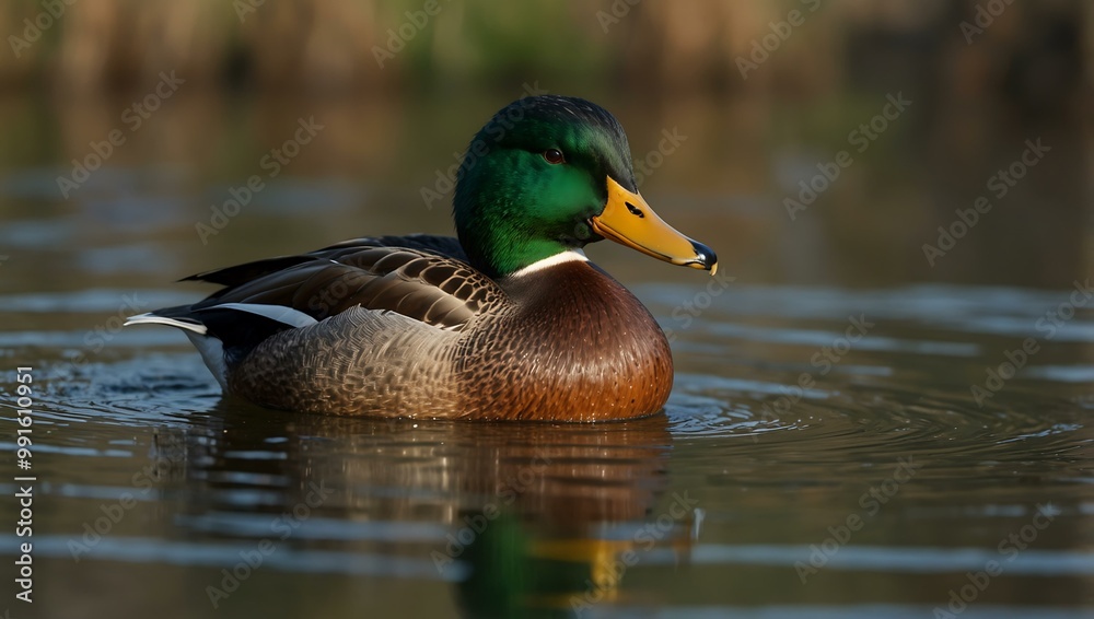 Common Mallard duck, found in the Northern Hemisphere. Common Mallard duck, found in the Northern Hemisphere.