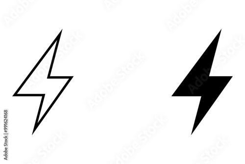 Flash icon. sign for mobile concept and web design. vector illustration