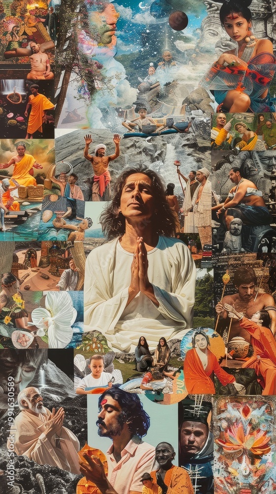 Naklejka premium Global Spiritual Unity