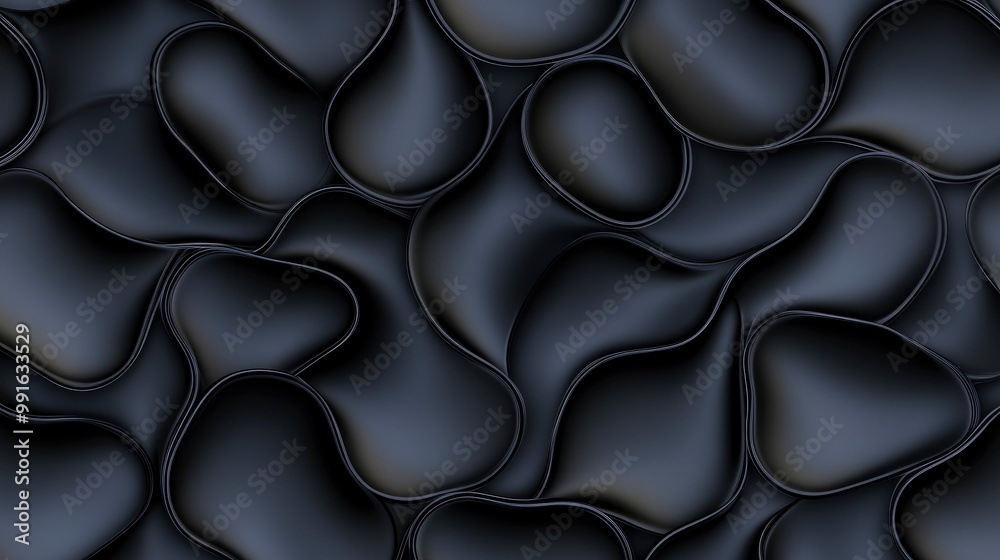 Abstract Black Organic Pattern Abstract Black Organic Pattern