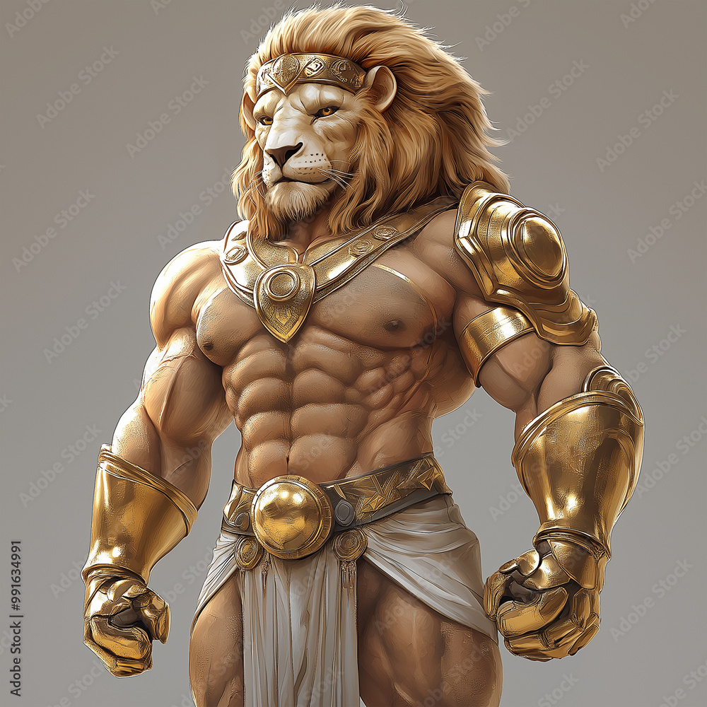 A lion character for slot game, video game, mobile game, Illustration A lion character for slot game, video game, mobile game, Illustration