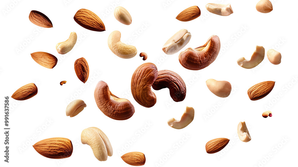 Flying nuts transparent background. PNG Flying nuts transparent background. PNG