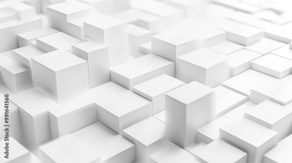 Stylish White Geometric Tech Network. Abstract Digital Connection Concept Stylish White Geometric Tech Network. Abstract Digital Connection Concept