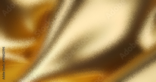 golden silk background, Golden gradient background. Foil paper, glitter wave gold effect. Wave grain pattern. Gradation noise texture. abstract illustration for web, card, bg, certificate desig