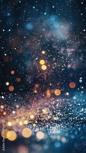 Dreamy, defocused lights creating a cosmic atmosphere