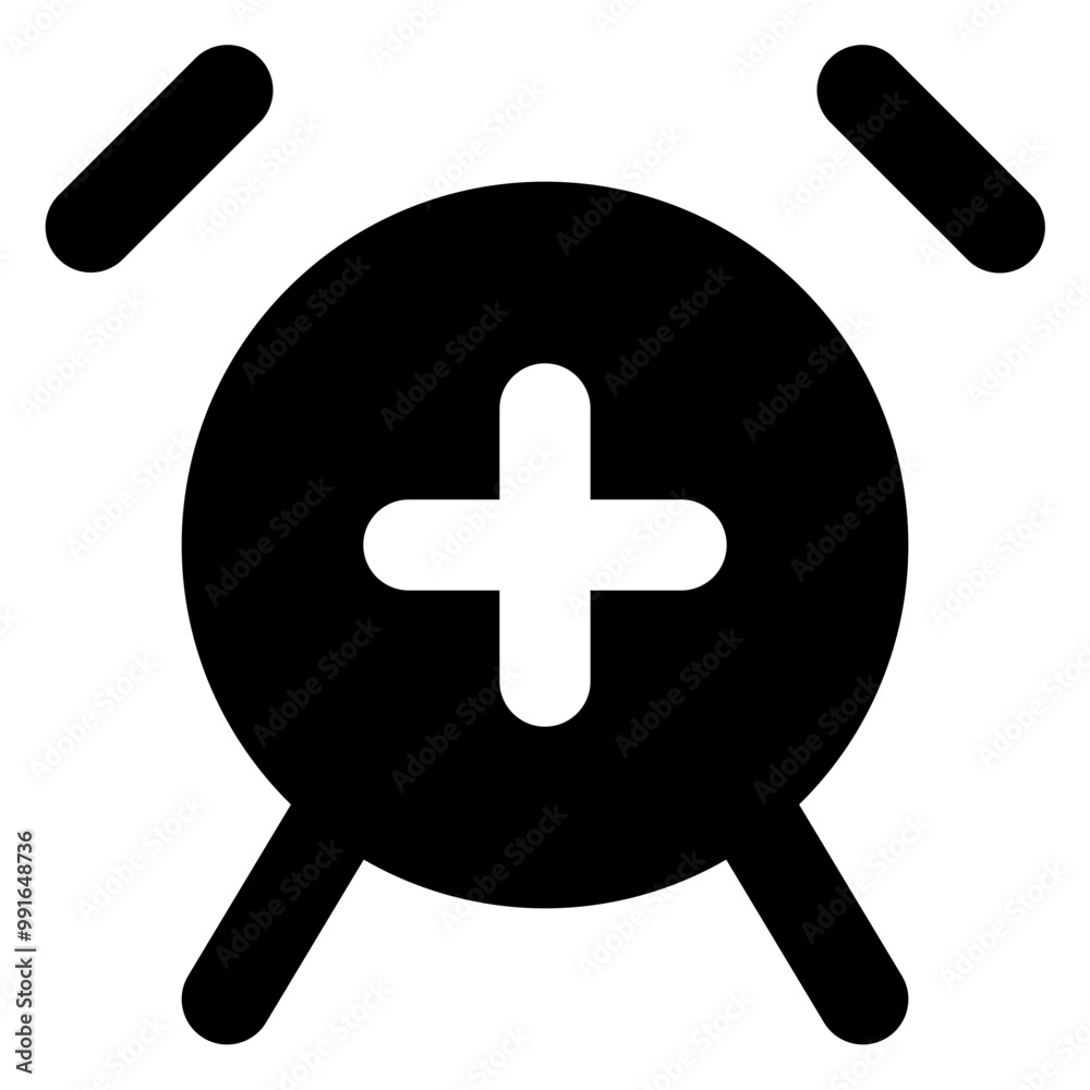 Obraz premium Alarm Clock Plus Icon