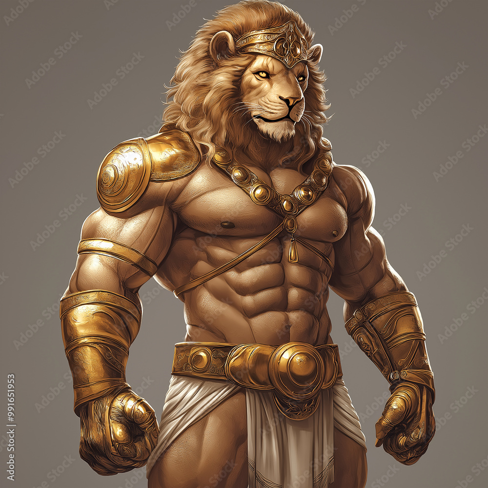 A lion character for slot game, video game, mobile game, Illustration A lion character for slot game, video game, mobile game, Illustration