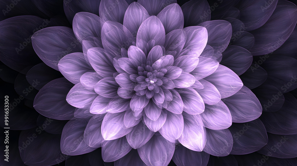 Lavender Flower Silhouette on Black Lavender Flower Silhouette on Black