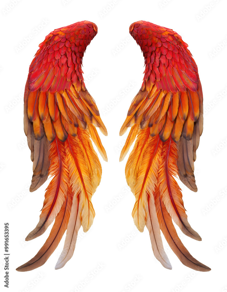 Obraz premium Fiery angel wings