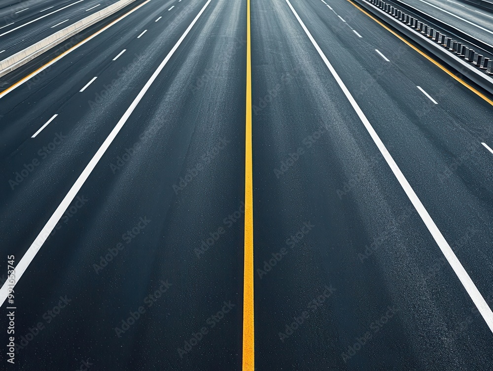 High-speed highway with sound barriers and minimal exits, expressway, efficient transport High-speed highway with sound barriers and minimal exits, expressway, efficient transport