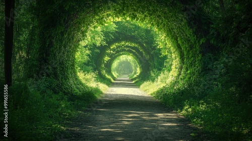Natural Tunnel. Generative AI