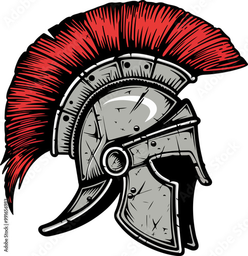Roman Helmet clipart desing illustration