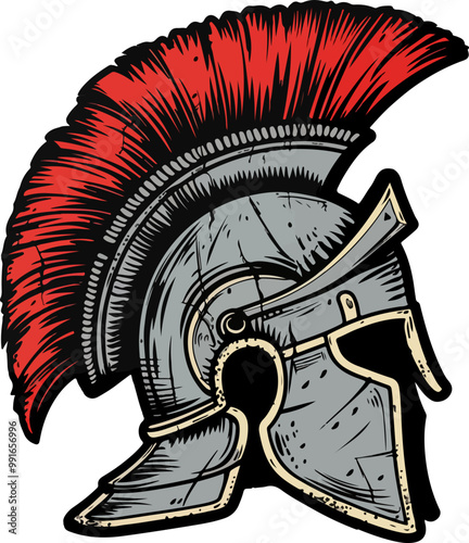 Roman Helmet clipart desing illustration