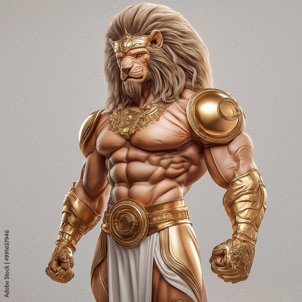 A lion character for slot game, video game, mobile game, Illustration A lion character for slot game, video game, mobile game, Illustration