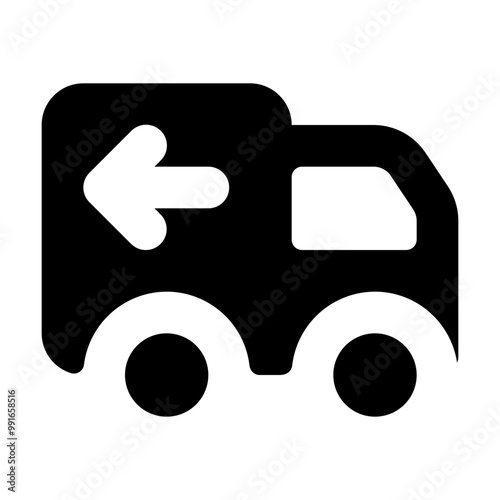 Truck Move Left Icon