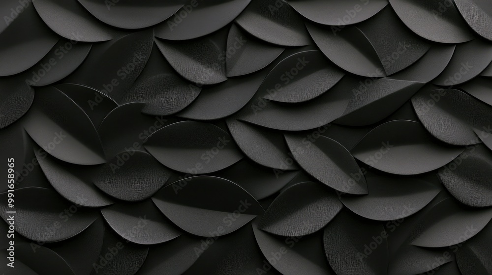 Abstract Black Leaf Pattern Background Abstract Black Leaf Pattern Background