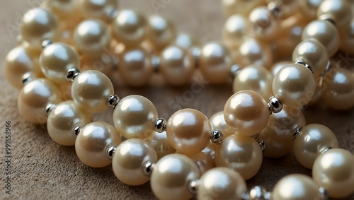 Elegant pearls in soft white and creamy hues.