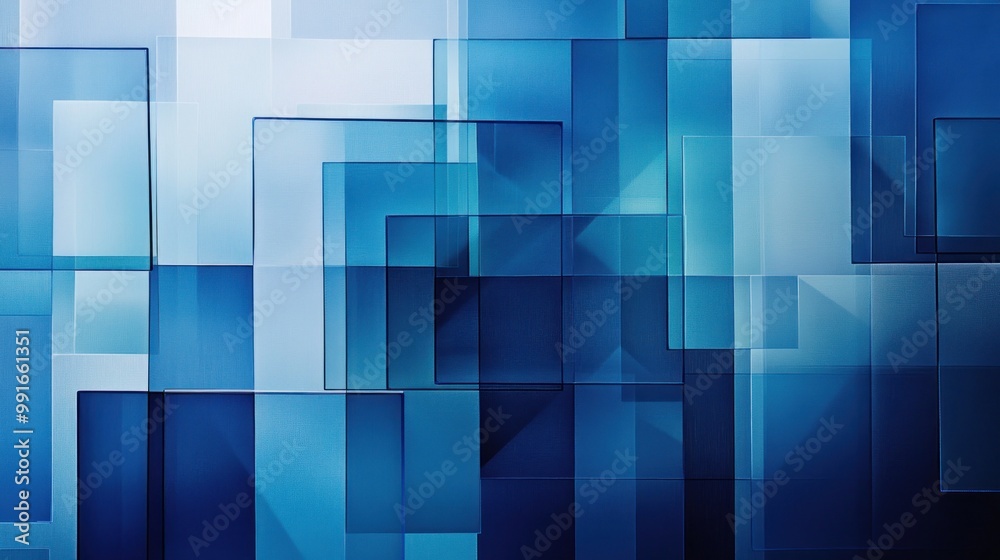 Abstract Blue Geometric Design Abstract Blue Geometric Design