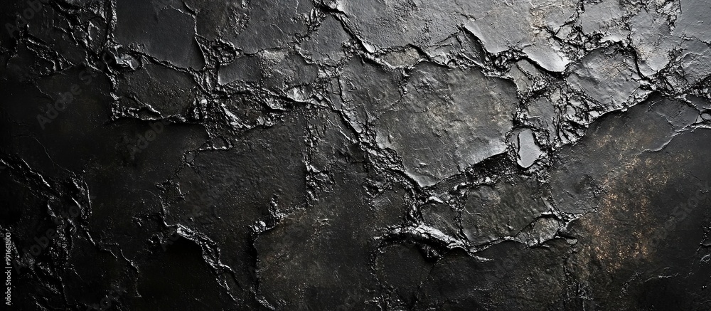 Obraz premium Dark Textured Background with Cracked Surface