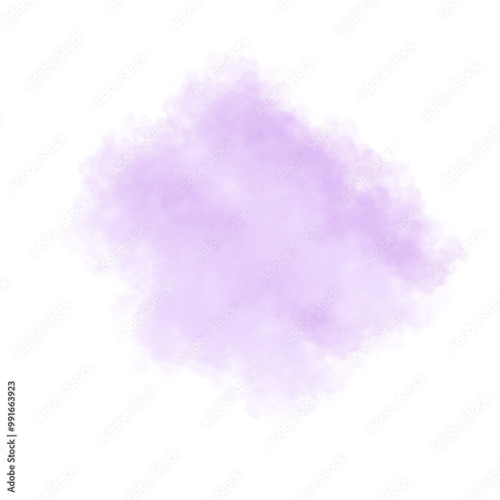 Watercolor purple cloud Watercolor purple cloud