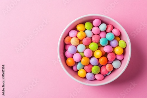 Colorful Candy in Bowl