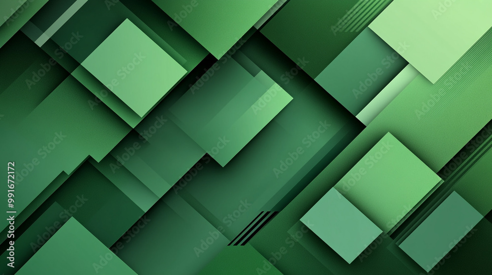 Green Depths: A Study in Shadow and Form, Tranquility exuded by deep forest green in sleek gradient geometric diamonds, Green Depths: A Study in Shadow and Form, Tranquility exuded by deep forest green in sleek gradient geometric diamonds,