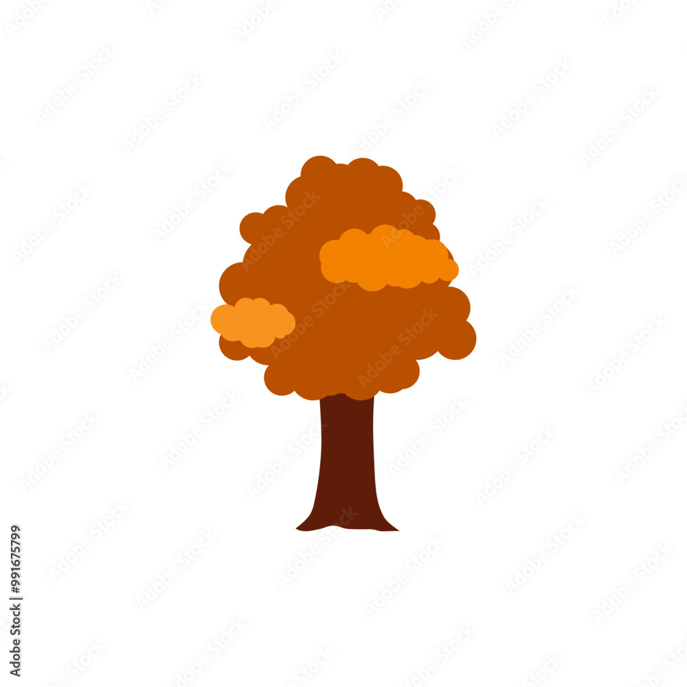 Autumn, cozy set Trees of leaves, and acorns. Vector illustration. Autumn, cozy set Trees of leaves, and acorns. Vector illustration.