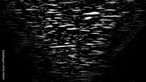 white rippling water on a black background or alpha channel